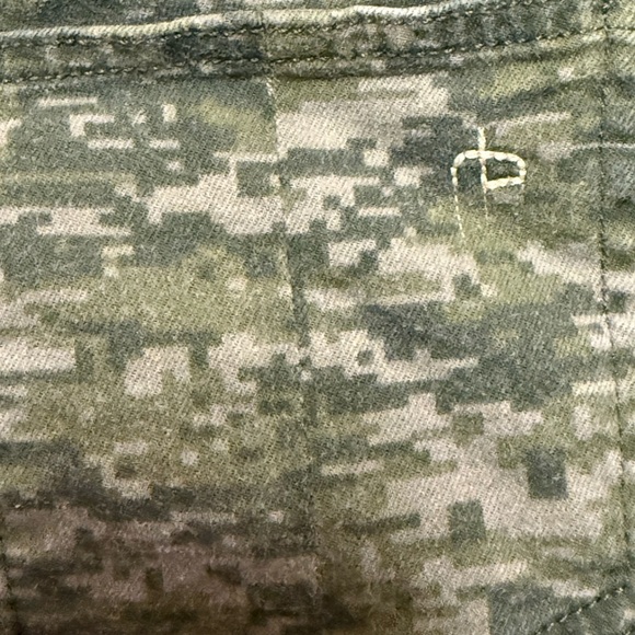 Rag & Bone jean shorts low rise camouflage green size 27 - Picture 9 of 10